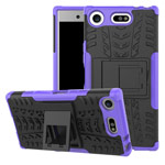 Чехол Yotrix Shockproof case для Sony Xperia XZ1 compact (фиолетовый, пластиковый)