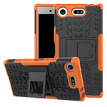 Чехол Yotrix Shockproof case для Sony Xperia XZ1 compact (оранжевый, пластиковый)