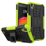 Чехол Yotrix Shockproof case для LG X power (зеленый, пластиковый)