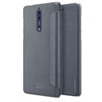 Чехол Nillkin Sparkle Leather Case для Nokia 8 (темно-серый, винилискожа)