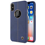 Чехол Nillkin Englon Leather Cover для Apple iPhone X (синий, кожаный)