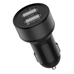 Зарядное устройство Devia Quick Charge универсальное (автомобильное, 3A, QC 3.0, 2xUSB, черное)