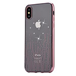 Чехол Devia Crystal Meteor для Apple iPhone X (Rose Gold, гелевый)