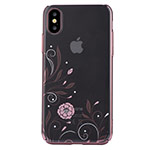 Чехол Devia Crystal Petunia для Apple iPhone X (Red, пластиковый)