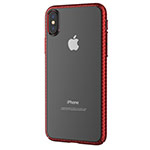 Чехол Devia Glimmer Luxurious для Apple iPhone X (красный, пластиковый)