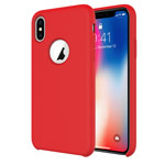 Чехол Vouni Joyful case для Apple iPhone X (красный, гелевый)