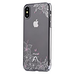 Чехол Vouni Shining case для Apple iPhone X (серебристый, пластиковый)