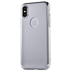 Чехол Devia Mirror case для Apple iPhone X (серебристый, пластиковый)