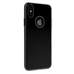Чехол Comma Crystal Shining для Apple iPhone X (черный, пластиковый)
