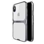 Чехол Nillkin Crystal case для Apple iPhone X (темно-серый, гелевый)