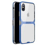 Чехол Nillkin Crystal case для Apple iPhone X (синий, гелевый)