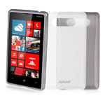 Чехол Jekod Soft case для Nokia Lumia 820 (белый, гелевый)