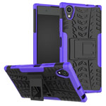 Чехол Yotrix Shockproof case для Sony Xperia XA1 plus (фиолетовый, пластиковый)
