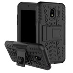 Чехол Yotrix Shockproof case для Samsung Galaxy J2 pro 2018 (черный, пластиковый)