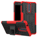 Чехол Yotrix Shockproof case для Nokia 8 (красный, пластиковый)