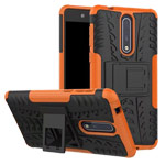 Чехол Yotrix Shockproof case для Nokia 8 (оранжевый, пластиковый)