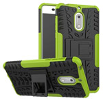 Чехол Yotrix Shockproof case для Nokia 6 (зеленый, пластиковый)