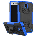 Чехол Yotrix Shockproof case для Nokia 2 (синий, пластиковый)