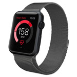 Ремешок для часов Synapse Milanese Loop для Apple Watch (38/40/41 мм, темно-серый, стальной)