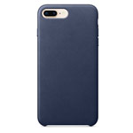 Чехол Yotrix SnapCase Premuim для Apple iPhone 8 plus (темно-синий, кожаный)