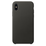 Чехол Yotrix SnapCase Premuim для Apple iPhone X (темно-серый, кожаный)