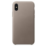 Чехол Yotrix SnapCase Premuim для Apple iPhone X (серый, кожаный)