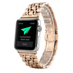 Ремешок для часов Synapse Metal Link Bracelet для Apple Watch (38 мм, розово-золотистый, стальной)