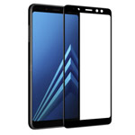 Защитная пленка Yotrix 3D Glass Protector для Samsung Galaxy A8 2018 (стеклянная, черная)