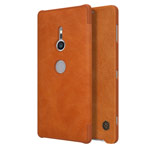 Чехол Nillkin Qin leather case для Sony Xperia XZ2 (коричневый, кожаный)