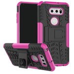 Чехол Yotrix Shockproof case для LG V30 (розовый, пластиковый)