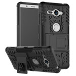 Чехол Yotrix Shockproof case для Sony Xperia XZ2 compact (черный, пластиковый)