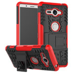 Чехол Yotrix Shockproof case для Sony Xperia XZ2 compact (красный, пластиковый)