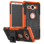 Чехол Yotrix Shockproof case для Sony Xperia XZ2 compact (оранжевый, пластиковый)