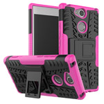 Чехол Yotrix Shockproof case для Sony Xperia XA2 (розовый, пластиковый)