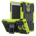 Чехол Yotrix Shockproof case для Sony Xperia XA2 (зеленый, пластиковый)