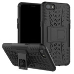 Чехол Yotrix Shockproof case для OPPO A83 (черный, пластиковый)