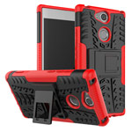 Чехол Yotrix Shockproof case для Sony Xperia XA2 (красный, пластиковый)