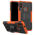Чехол Yotrix Shockproof case для Xiaomi Redmi Note 5 pro (оранжевый, пластиковый)