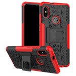 Чехол Yotrix Shockproof case для Xiaomi Redmi Note 5 pro (красный, пластиковый)