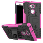 Чехол Yotrix Shockproof case для Sony Xperia XA2 ultra (розовый, пластиковый)