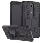 Чехол Yotrix Shockproof case для Nokia 6 2018 (черный, пластиковый)