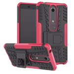 Чехол Yotrix Shockproof case для Nokia 6 2018 (розовый, пластиковый)