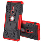Чехол Yotrix Shockproof case для Sony Xperia XZ2 (красный, пластиковый)