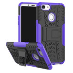 Чехол Yotrix Shockproof case для OPPO F5 (фиолетовый, пластиковый)