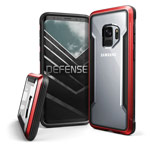 Чехол X-doria Defense Shield для Samsung Galaxy S9 (красный, маталлический)