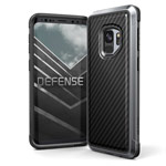 Чехол X-doria Defense Lux для Samsung Galaxy S9 (Black Carbon, маталлический)