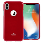 Чехол Mercury Goospery Jelly Case Hole для Apple iPhone X (красный, гелевый)