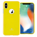 Чехол Mercury Goospery Jelly Case Hole для Apple iPhone X (желтый, гелевый)