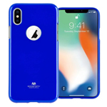 Чехол Mercury Goospery Jelly Case Hole для Apple iPhone X (синий, гелевый)