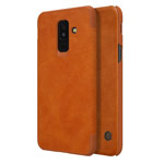 Чехол Nillkin Qin leather case для Samsung Galaxy A6 plus 2018 (коричневый, кожаный)